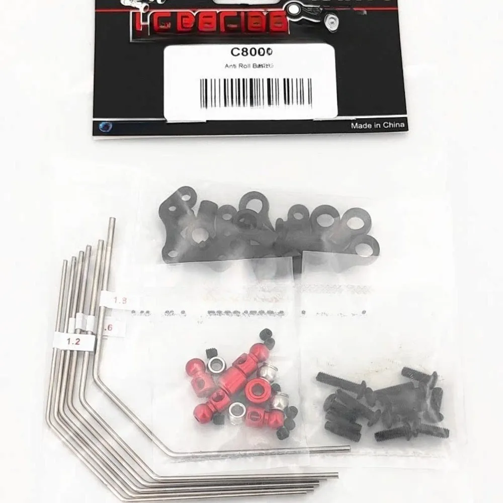 RC Car Upgrade Spare Parts C8068 Anti Roll Bar Set for LC RACING PTG2 PTG2R 1/10 custom size Replacement Repair Accessory