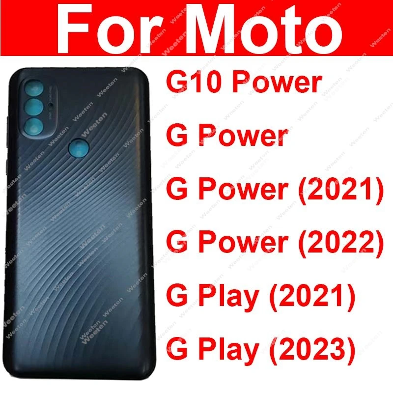 

Задняя крышка, корпус для Motorola MOTO G10 Power G Play 2021 2022 2023, задняя крышка батарейного отсека, задняя крышка, запасные части