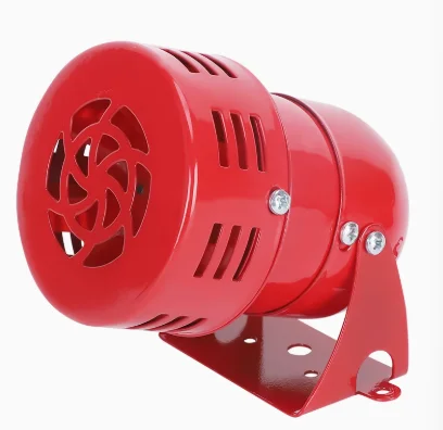12V DC 24V DC 220V AC 110V AC Red Mini Metal Motor Siren Industrial Alarm Sound electrical guard against theft MS-190