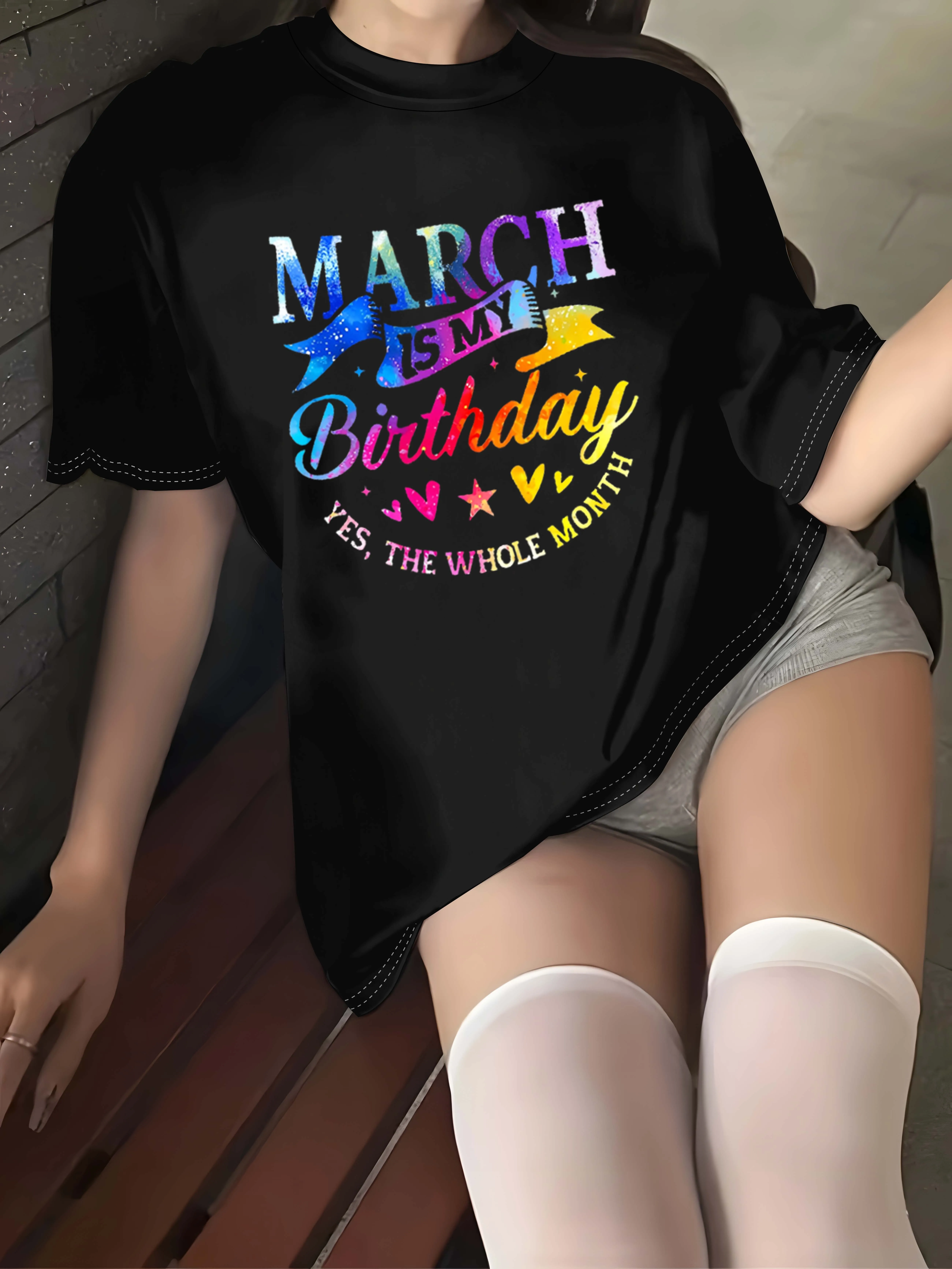 Tamanho grande, março é meu aniversário, sim, todo o mês, comemoração, peça elegante da moda