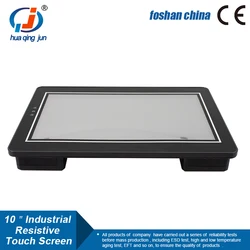 Huaqingjun 10.1 Inch LCD HMI Ethernet RS485 232 422 Communication DC19-30V Touch Screen for VFD