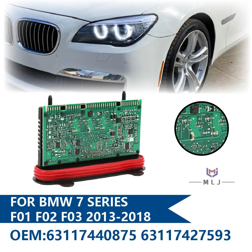 

For BMW 7 Series F01 F02 F03 2013-2018 LED Headlight Driver Module Without AFS Angel EyesControl Unit OE 63117427593 63117440875