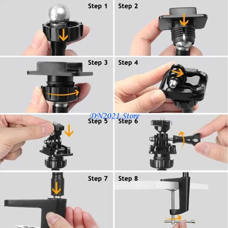 

F3KE Camera Bracket for Webcam Brio 4K C925e C922x C922 C930e C930 C920 with Desk Jaw