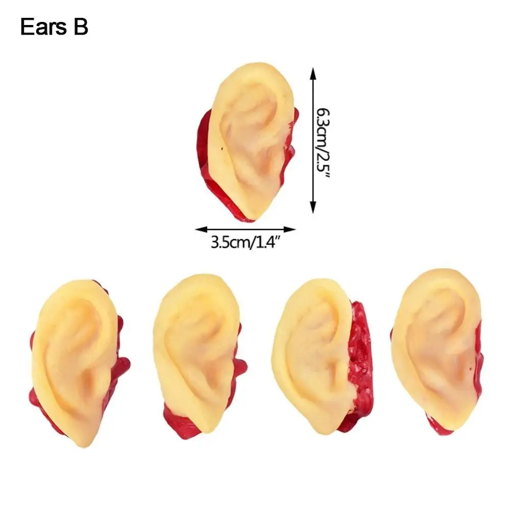 2Packs Bloody Latex Fake Body Organs Red Broken Finger, Broken Finger Eyeball Eyeball Ear Ear Tricky Toy Happy Party Supplies