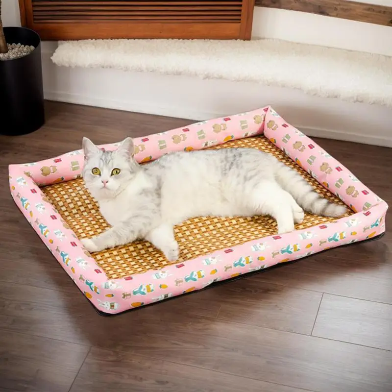 

Cooling Mat For Dogs Breathable Cooling Pad For Kitten Sleeping Scratch Resistant Washable Pet Furniture For Home Indoor Outdoor