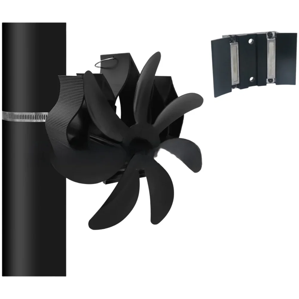 

1 шт., вентилятор для камина 203 CFM, магнитное крепление, настенный вентилятор для печи для дров, детали для камина, 180*130*180 мм