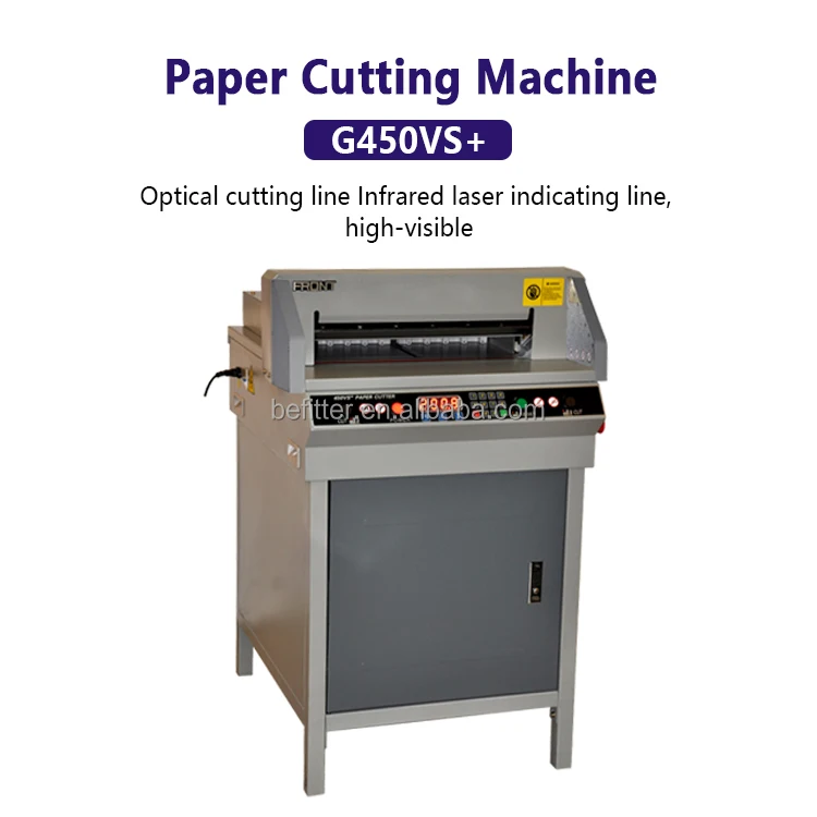 Fotografia 3: Máquina de Corte de Papel Elétrica G450VS+ de 17,7 Polegadas, Guilhotina do Fabricante com Alta Eficiência de Corte