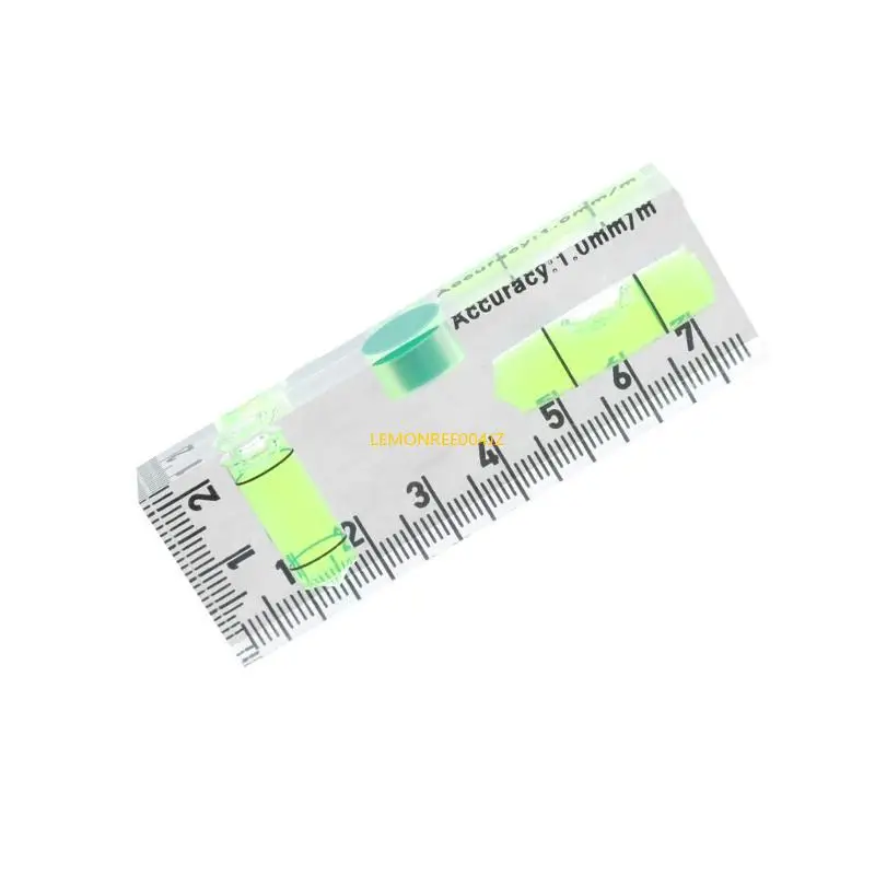 E7CD Acryl Check Bubble Level Tool Mini Level Tool met 90 °/180 ° Niveaus Bubble