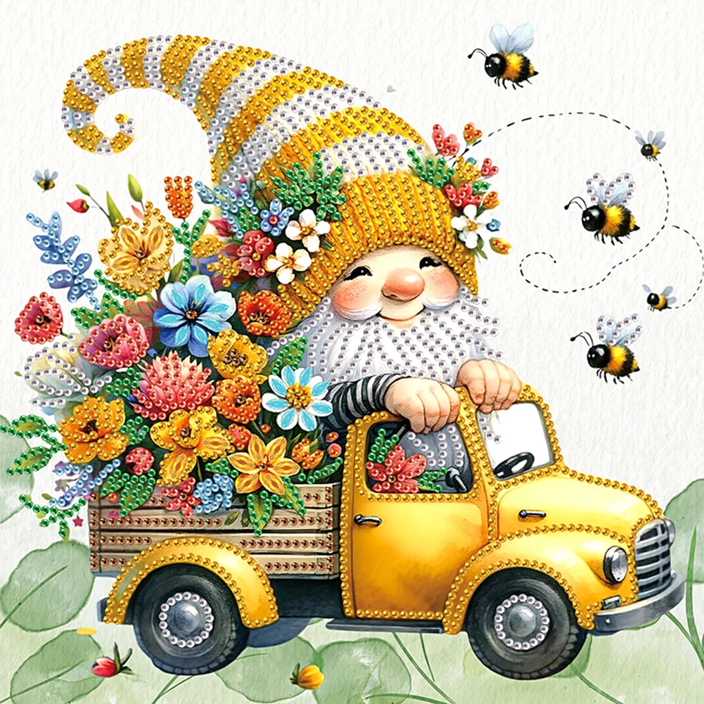 

9шт 5D DIY Частичная дрель специальной формы Алмазная картина Гоблин Арт 30x30см