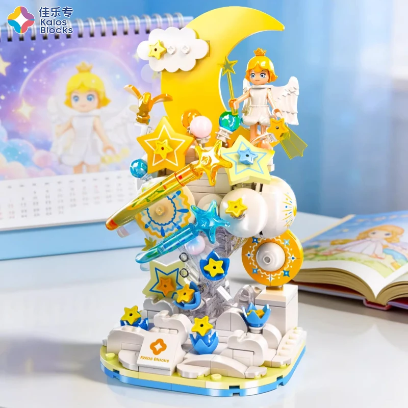 Blocchi da Costruzione Avventura nel Paese delle Meraviglie, Sogni Floreali, Giocattoli di Assemblaggio per Bambini, Modelli Fai-da-Te, Ornamenti, Regali