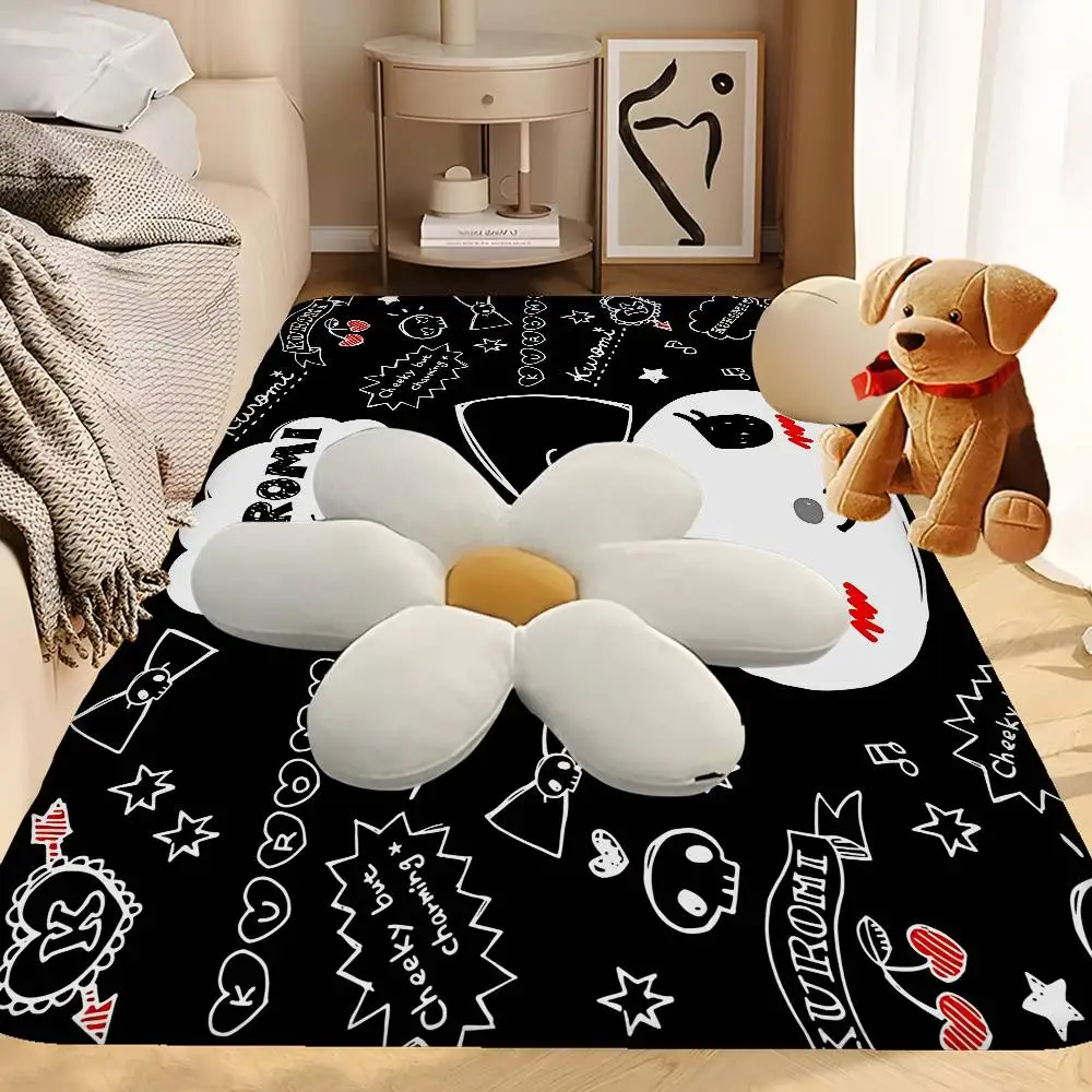 Cartoon K-Kuromis Hallway Carpet Washable Non-Slip Living Room Sofa Chairs Area Mat Kitchen Doormat Area Rug