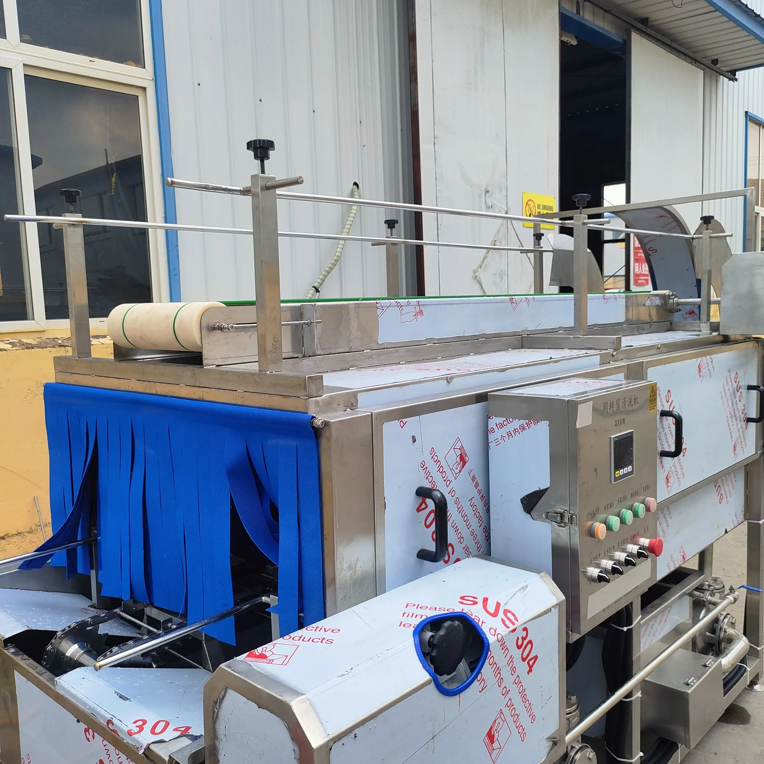 Máquina de lavar bandeja de alimentos de alta eficiência/máquina de lavar cesta de vegetais/máquina de lavar cesta de frutos do mar