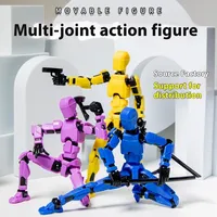 Multi-Jointed Movable Shapeshift Robot Figurines Miniatures 3D Dummy 13 Action Figures Kids Adults Parent-children Game