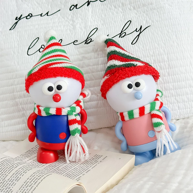 Boneco de neve de Natal LED Night Light - USB recarregável com escurecimento e temporizador de 3 níveis, presente de silicone seguro para quarto de crianças