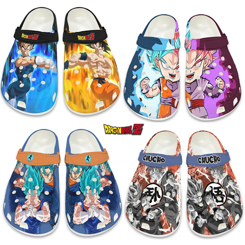 Cosplay Anime Dragon Ball Rutschfeste Freizeitschuhe für Männer und Frauen Son Goku Vegeta Hausschuhe Outdoor Strand Sandalen Cosplay Geschenk