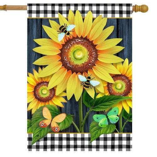 Briarwood Lane Blooming Sunflowers House Flag TTL LLG