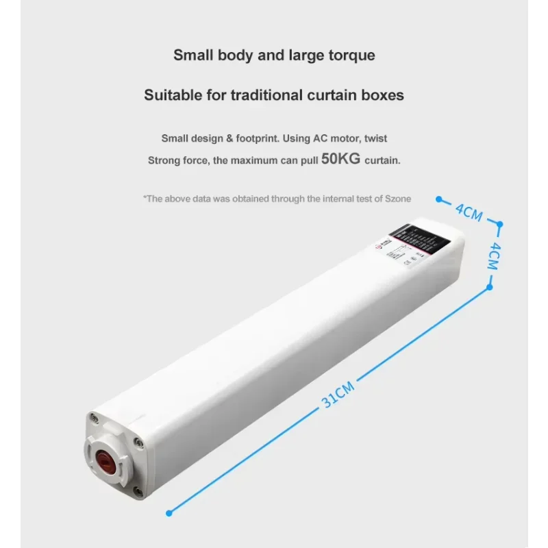 Motorisierter Vorhangschienenmotor Intelligenter Tuya Wifi Elektrischer intelligenter automatischer Vorhangmotor mit WLAN-Steuerung