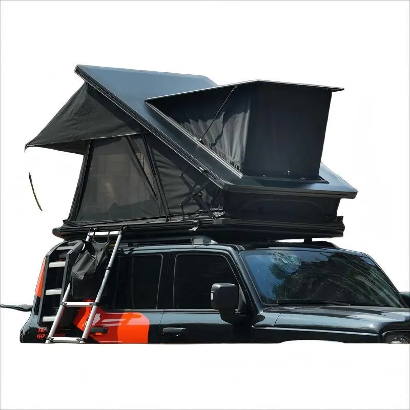 Aluminum Alloy Hardtop SUV Car Tent with Sunroof Entry Portable Outdoor Camping Roof Tent Made of Oxford Fabric