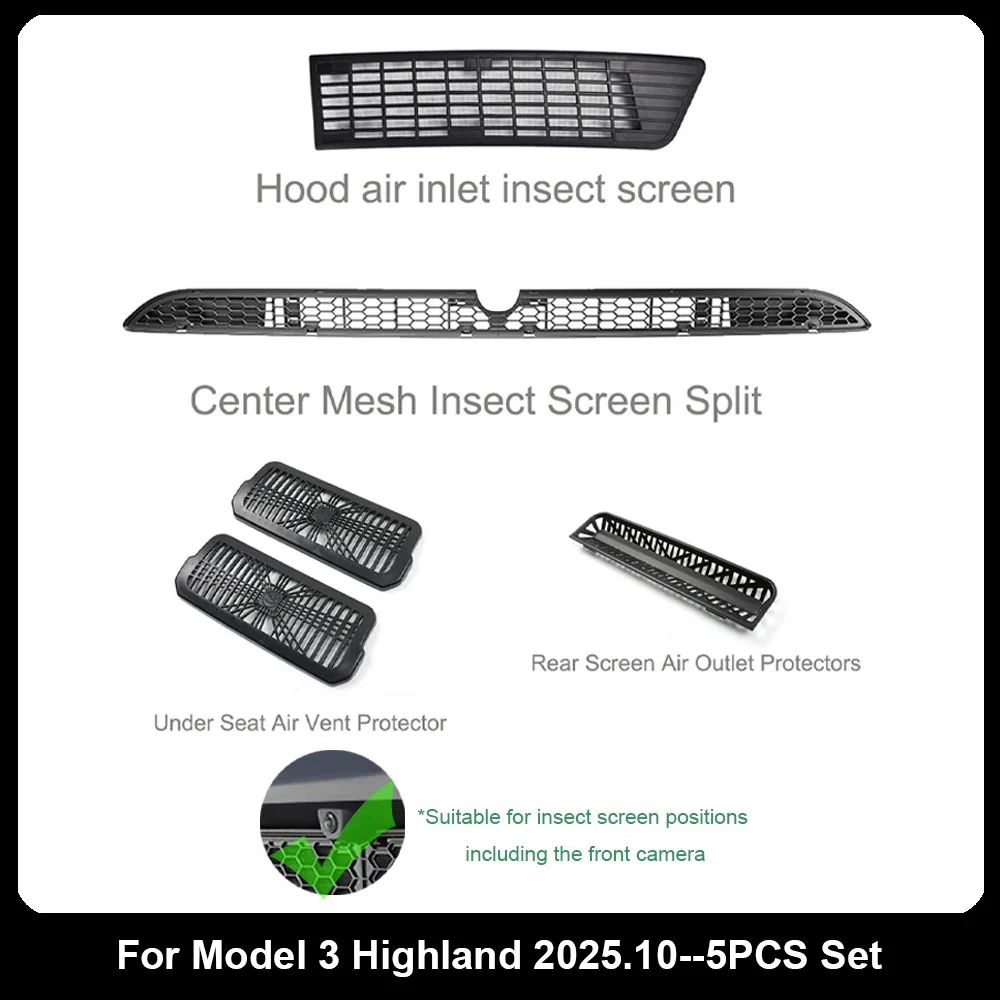 whiteforce Für Tesla Modell 3, Highland Frontschürze Grill Mesh Lufteinlass Vent Abdeckung Grille Wachen Schutz Anti-insekten Net zubehör 10