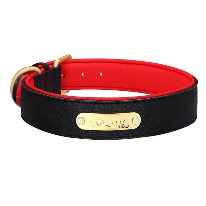 Pet dog co llar large d og neck collar col lar dog ta g ID ta g