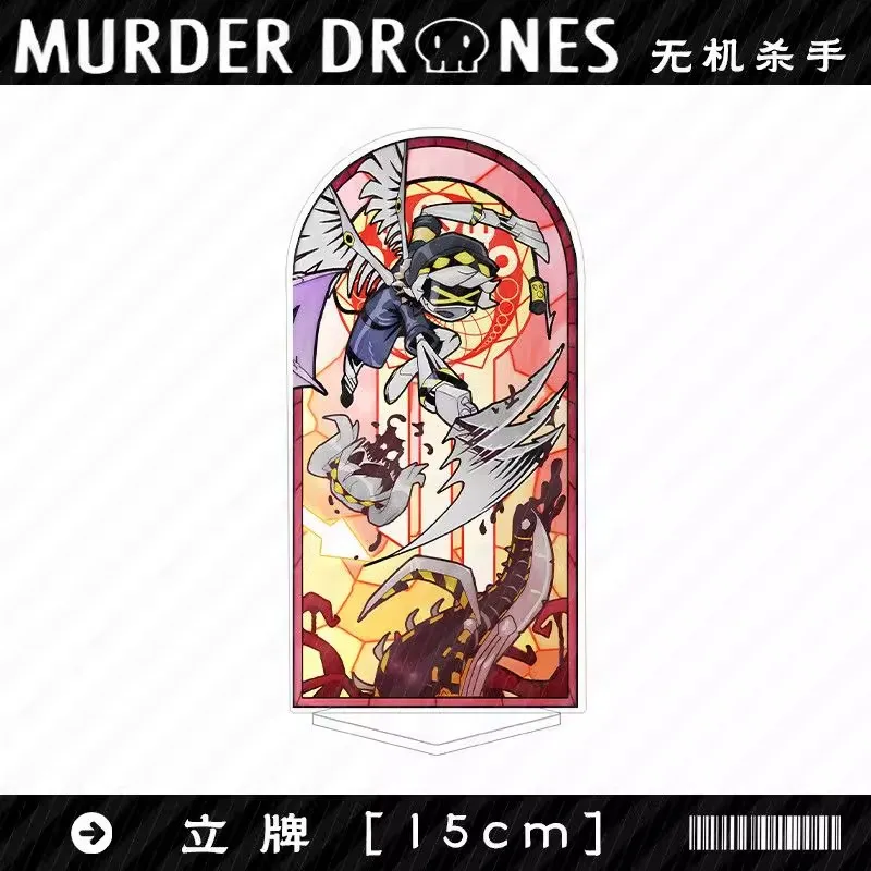 Murder Drones Season 1 Uzi Acrylic Figure Display Cartoon Stand Model Plate Desktop Ornament Anime Collectible Keychain Jewelry view 3
