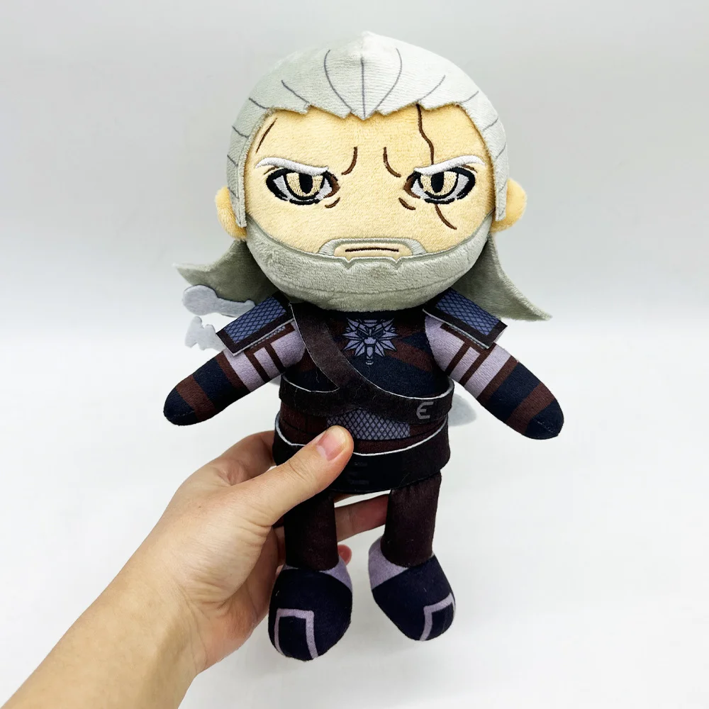 

New Geralt 3 Wild Hunt Plush Toy Kawaii Cotton Game Peripherals Collect Plush Toy Kids Birthday Gifts