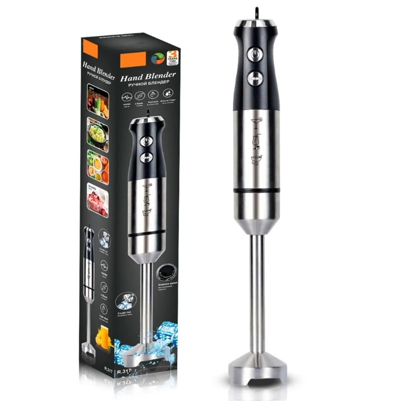 Multifunctional Immersion Hand Blender Refined Steel Blade Food Processor Whisk