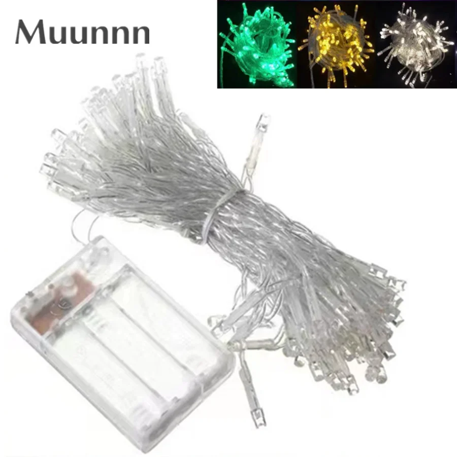 outdoor Waterproof LED Fairy String Lights 7 Color Battery Operated LED String Light Christmas Birthday Home Party Decor Lamp