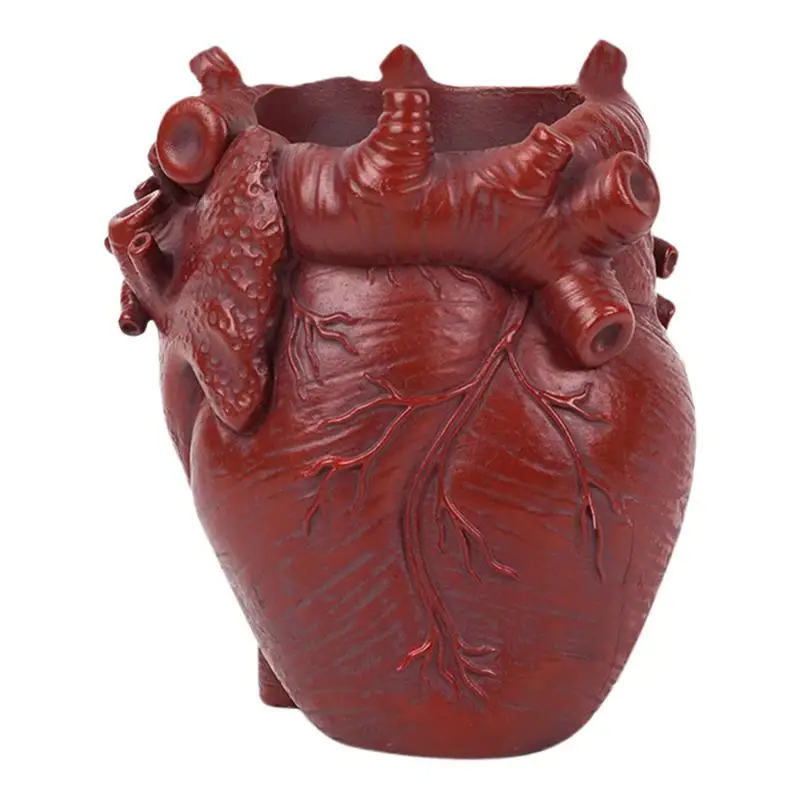 

Pencil Holder For Desk Simulated Heart Design Office Desk Organizers And Accessories Multipurpose Resin Makeup Brush Desk Organi