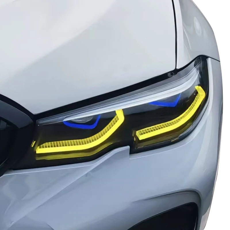 YU GUANG for  G20 Headlight Yellow DRL Customized High-end Version G20 Headlamp Update G28 2020 2021 2022 LED Front Light