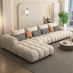 3 Seater Living Room Sofa L Shape Luxury Relax Foam Sponge Unusual Unusual Full Body Large Comfort Sofa Muebles Home Furniture