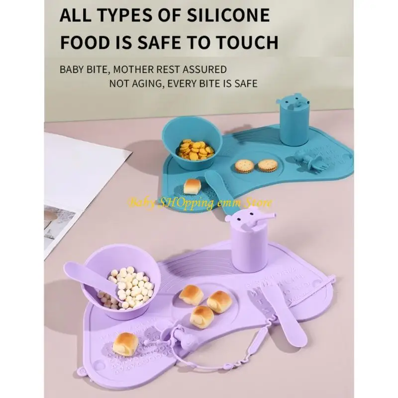 

23GD обучающие цифры и буквы, силиконовые подставки для столовых приборов, набор для кормления, чашки, ложки, посуда