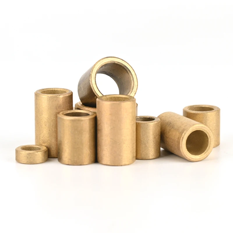 1-10Pcs Brass Bushing Guide Sleeve Copper Bearing Shafts 10mm 12mm 14mm Inner Diameter