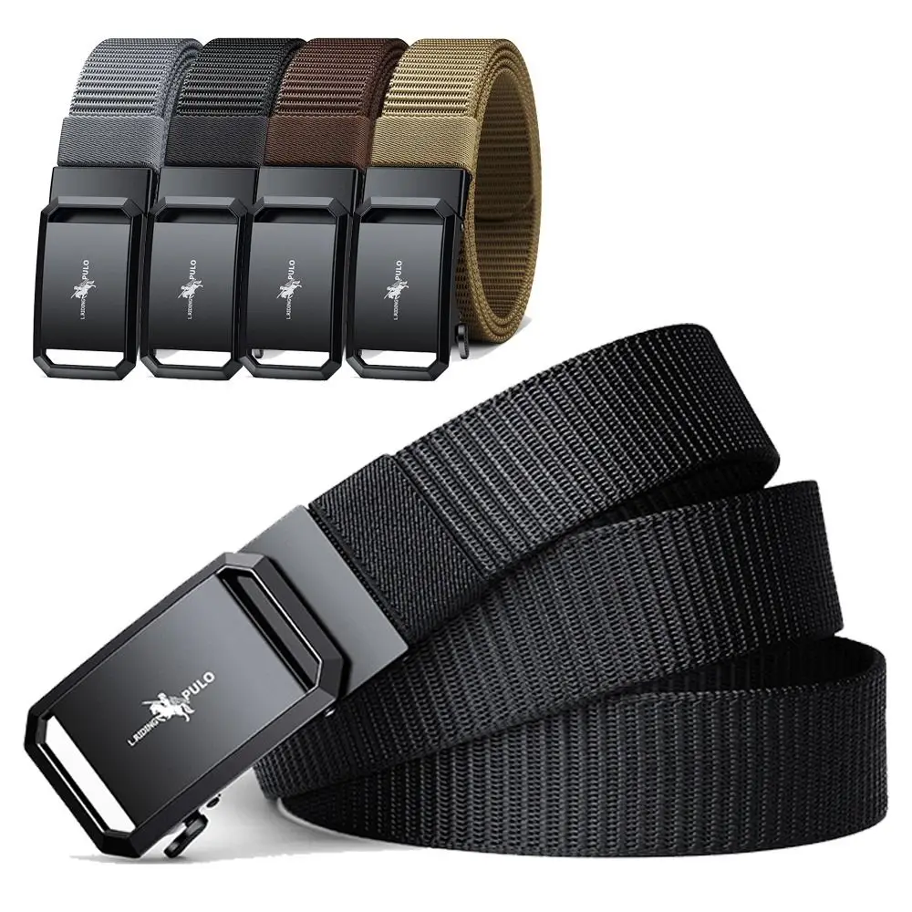 Trendy Luxe Merk Nylon Gevlochten Riem Eenvoudige Wilde Stijl Zakelijke Casual Weave Heupband Canvas Band