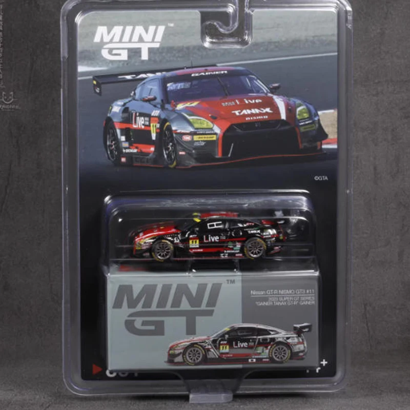 

MINIGT 1:64 GTR Nismo GT3 11 Alloy Car Model Static Collection Decorated Holiday Gifts Toys