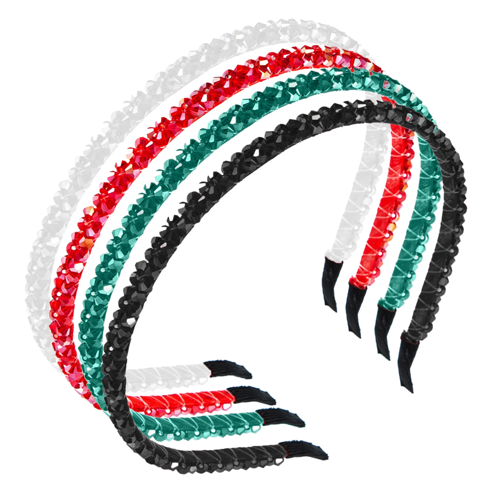 أزياء كوريا كريستال عقال للنساء حجر الراين هيرباند الخرز الفتيات الشعر هوب إكسسوارات الشعر أغطية الرأس بسيطة هدية