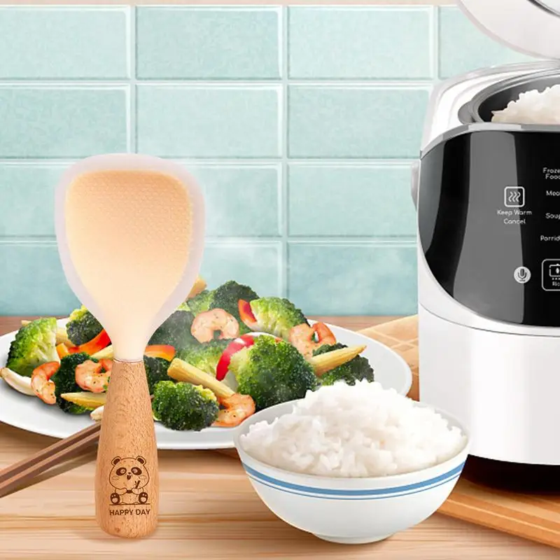 Vertical Rice Spoon Rice cooker rice Shovel Heat Resistant Ergonomic Vertical rice Spoon  For kitchen nonstick Cookware Tools