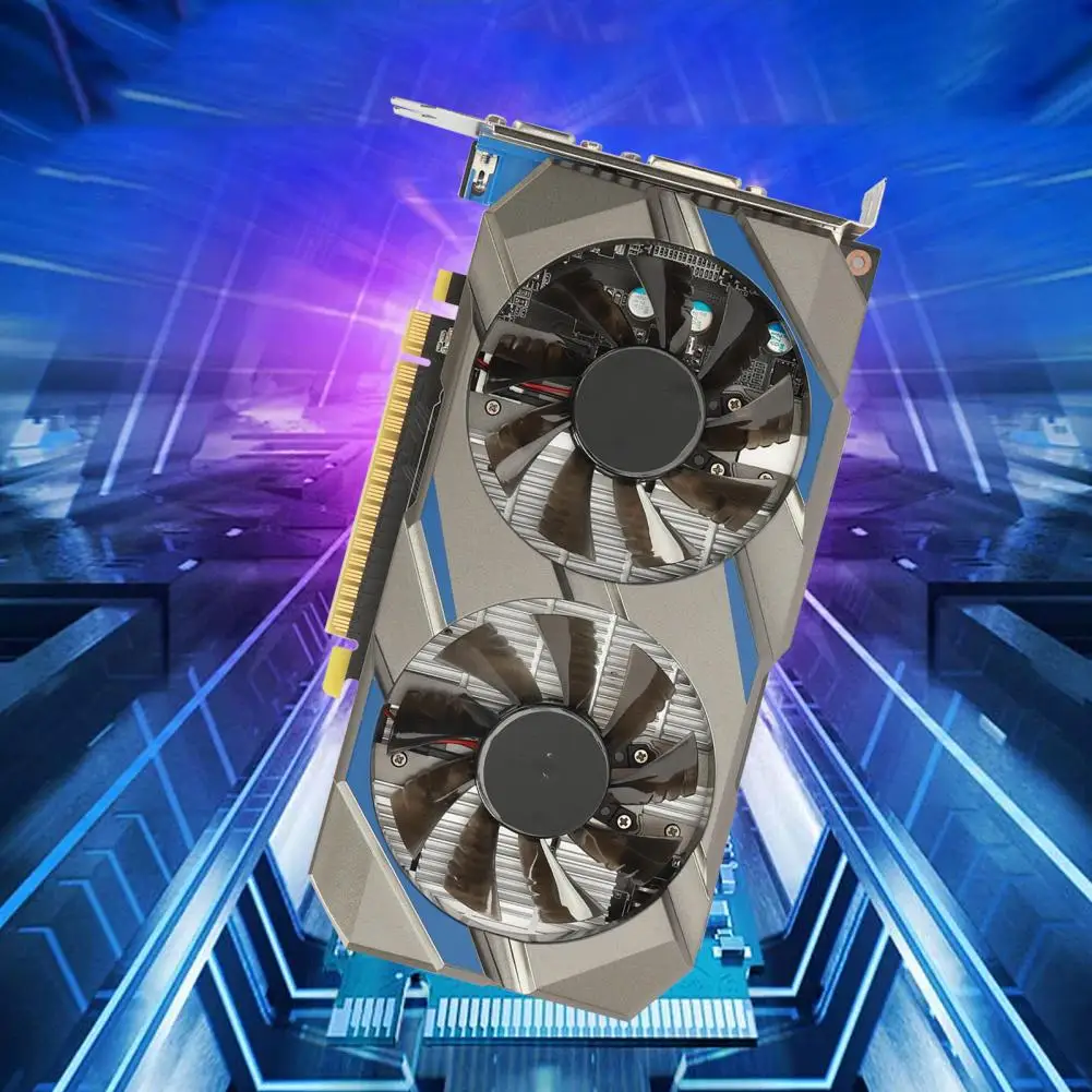 การ์ดจอ128BIT DDR5 2GB GTX1050TI 1ชุดอายุการใช้งานพัดลมคู่ดีไซน์พีซีอุปกรณ์ติดตั้งการ์ดแสดงผล Essential