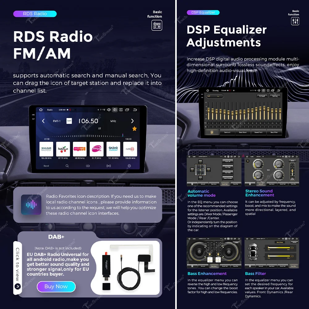 Ekran QLED Android 13 Radio samochodowe inteligentne CarPlay Audio dla Honda CR-V 2006-2012 GPS nawigacja Stereo multimedialny odtwarzacz wideo DSP