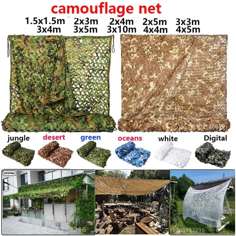 rede de camuflagem para decoracao de jardim sombra net selva verde e branco cor do deserto pavilhao m 5m m x 4m 4m 4m 01