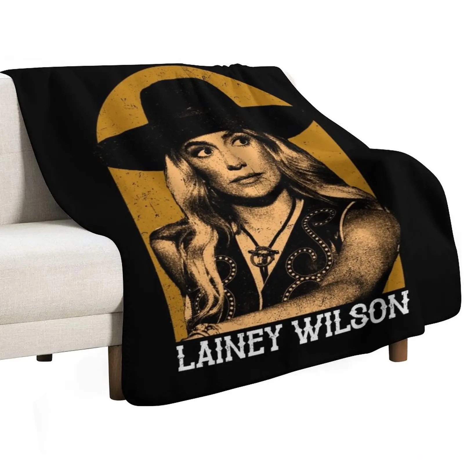 Lainey Wilson - Country's Cool Again Portrait Throw Blanket warm winter Furry Polar Retros Plaid on the sofa Blankets