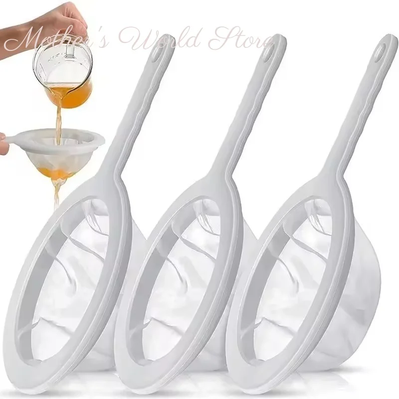 

100/200/400 Mesh Reusable Nylon Ultra Fine Filter Mesh Strainer Spoon Sieve Soy Milk Juice Coffee Food Filter Kitchen Colander