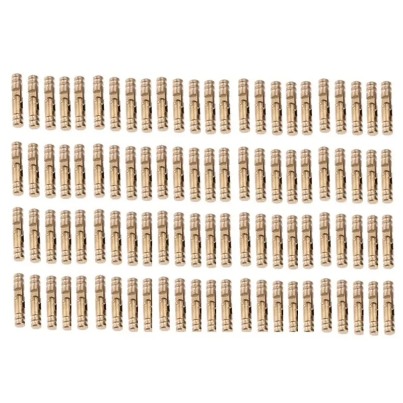 DTA4-800Pcs Brass Concealed Barrel Hinges Jewelry Wood Boxes Cabinet Invisible Furniture Hinge 4X20mm
