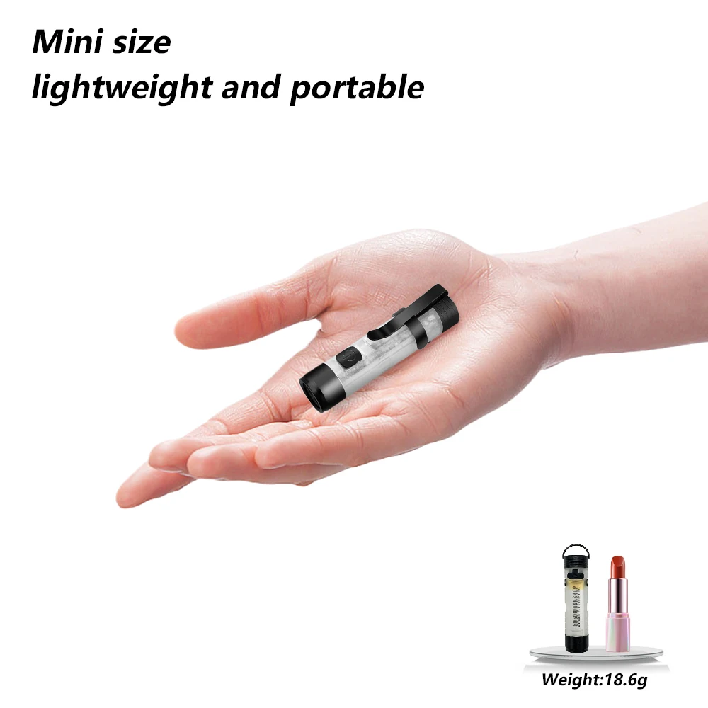 5050workshop Mini Camping Pocket Lantern Portable 2-Way Torch & Lantern MICROLight Micro Light Rechargeable LED Pocket Light