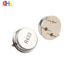 5pcs 315 433MHz Resonator Crystal Oscillator R315A R433A Quartz Through Holes Surface Acoustic Wave Oscillator KIt Round 3 pins