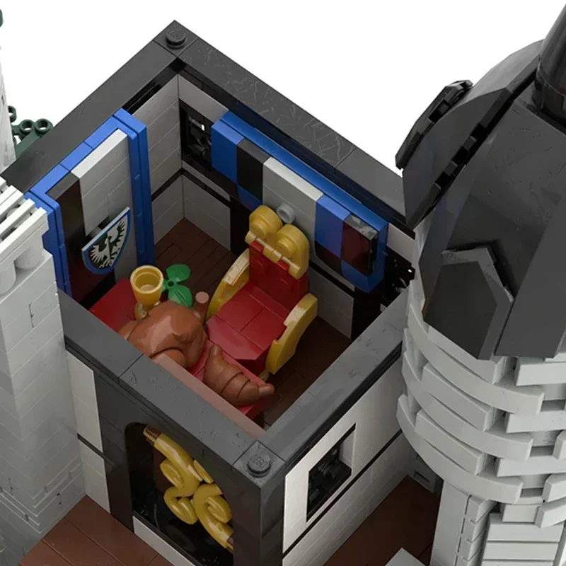 Moc ビルディングブロック要塞モデルブラックイーグル城テクニカルレンガ DIY アセンブリ建設おもちゃ子供のためのホリデーギフト