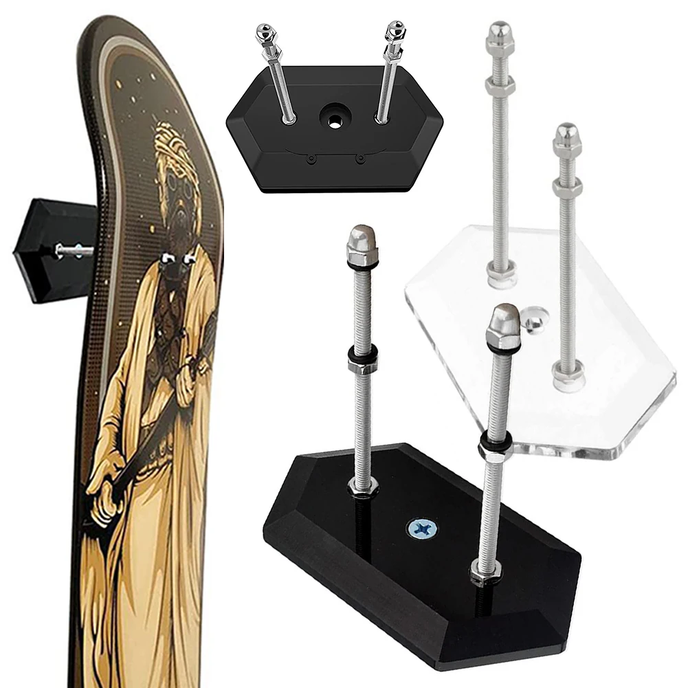 

Skateboard Storage Holder Skateboard Holder Bracket Wall Mounting Deck Rack Acrylic Skateboard Rack for Display and Storage