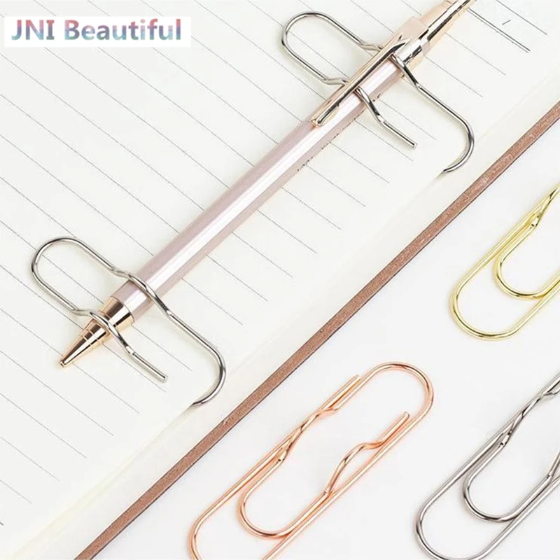 Multifunctionele Paperclips Paperfixclips Penhouder Clips Notebook Penhouder Boekenpin Voor Notebook Journal Document Clips