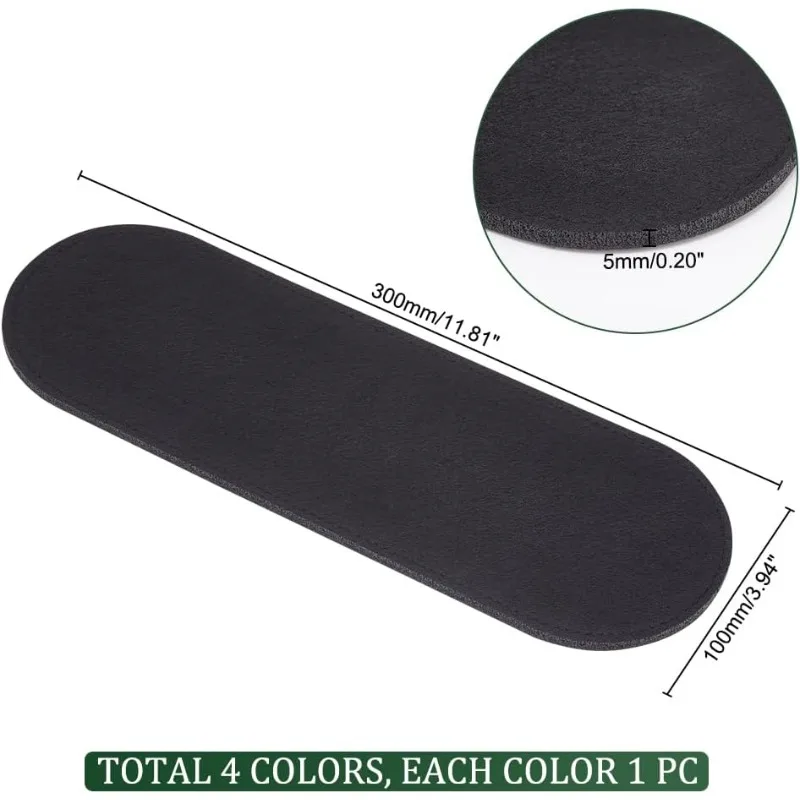 4 Colors Felt Base Shaper 30x10cm/11.8x3.9 inch Oval Purse Organizer Insert Handbag Bottom Insert Bag Stabilizer Bag Liner Board