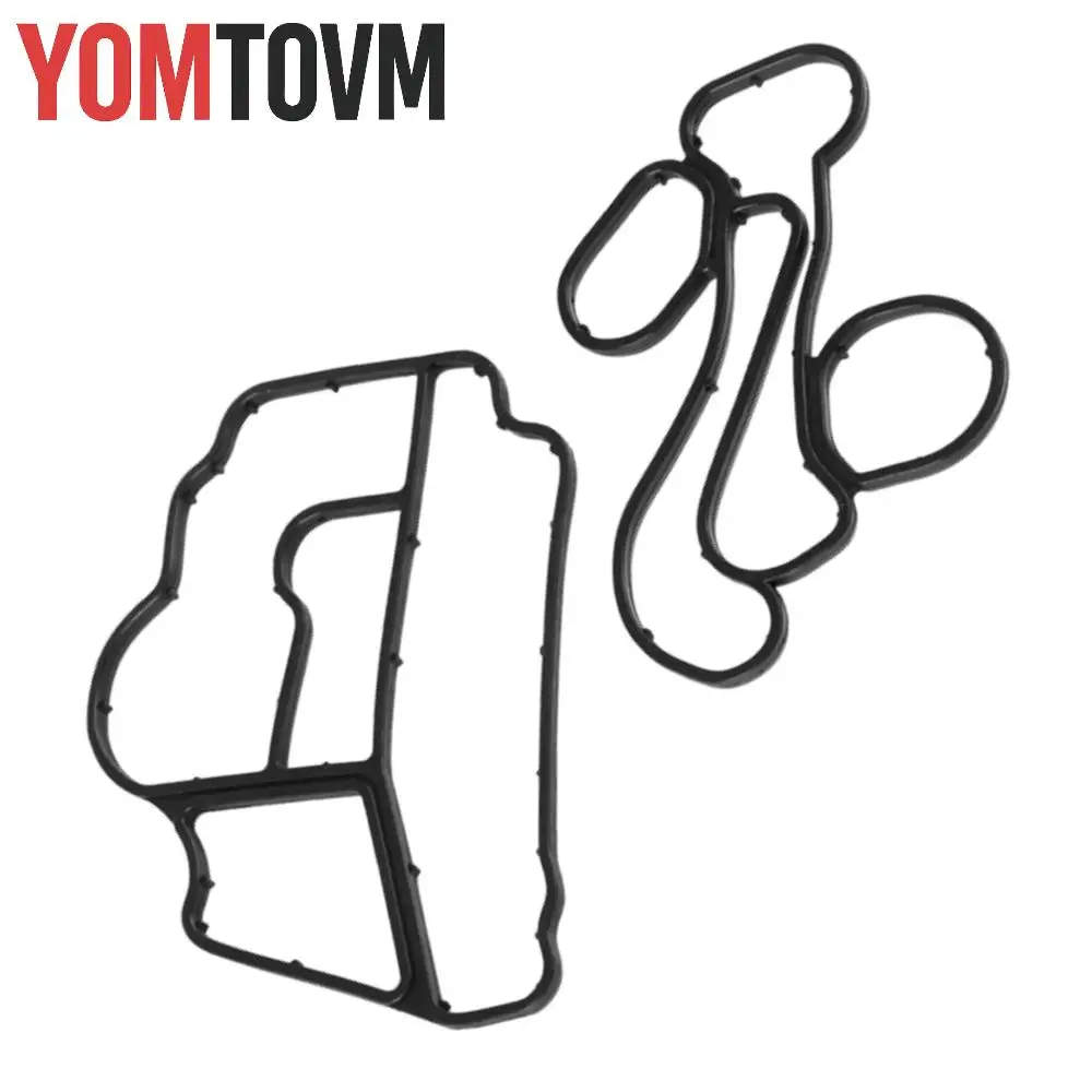 

2 шт. прокладки масляного радиатора для Mercedes-Benz A2711840080 A2711840180 черный резиновый прочный материал автомобильные аксессуары